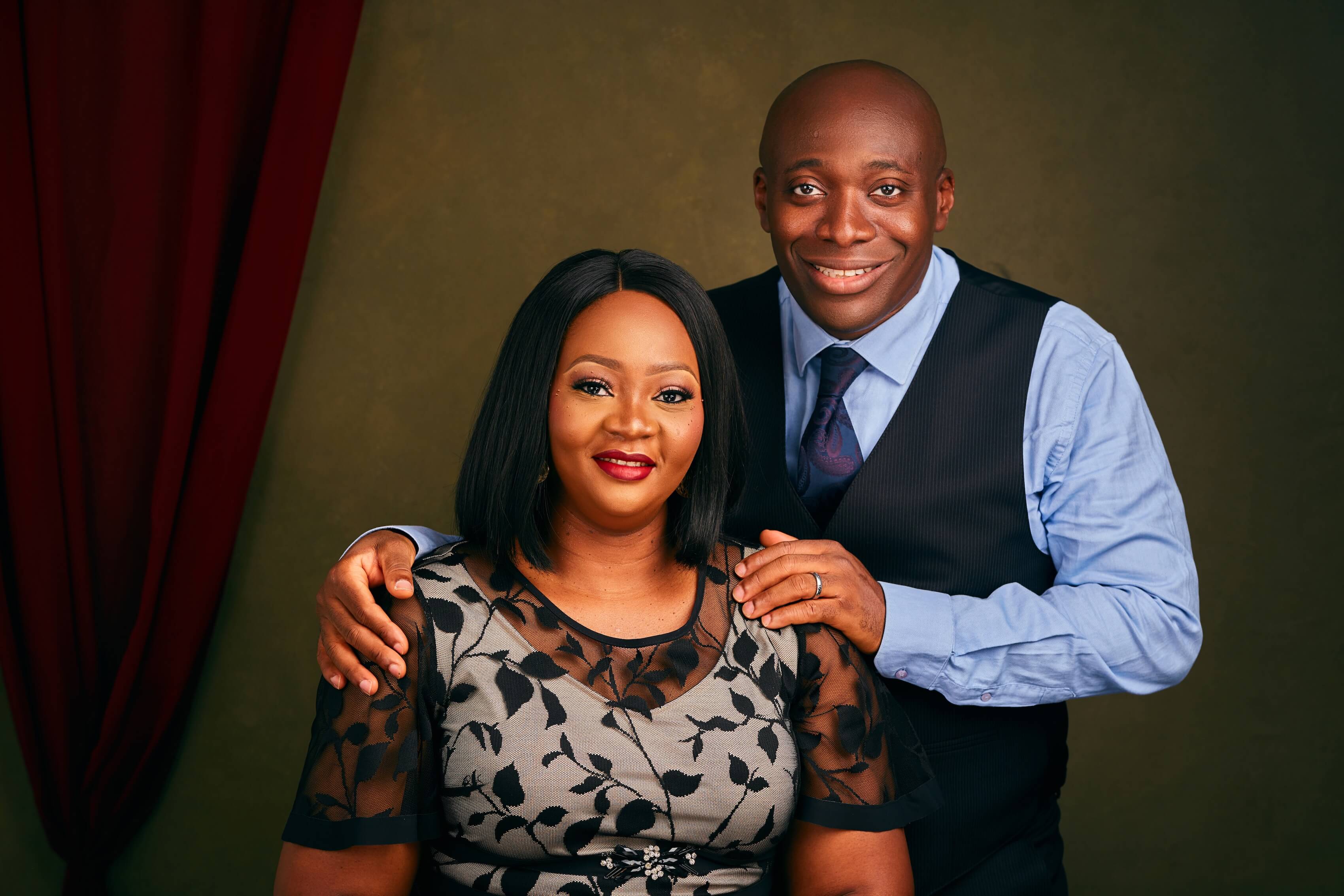 Tokunbo Adejuwon with his wife